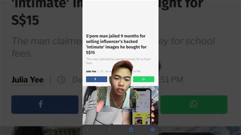 Spore man jailed 9 months for selling influencers hacked。